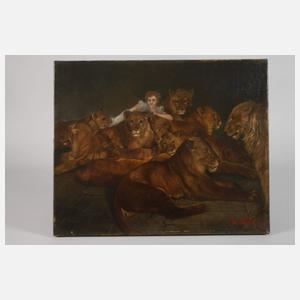 Mathias Pfister, Dame mit Löwen