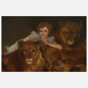Mathias Pfister, Dame mit Löwen