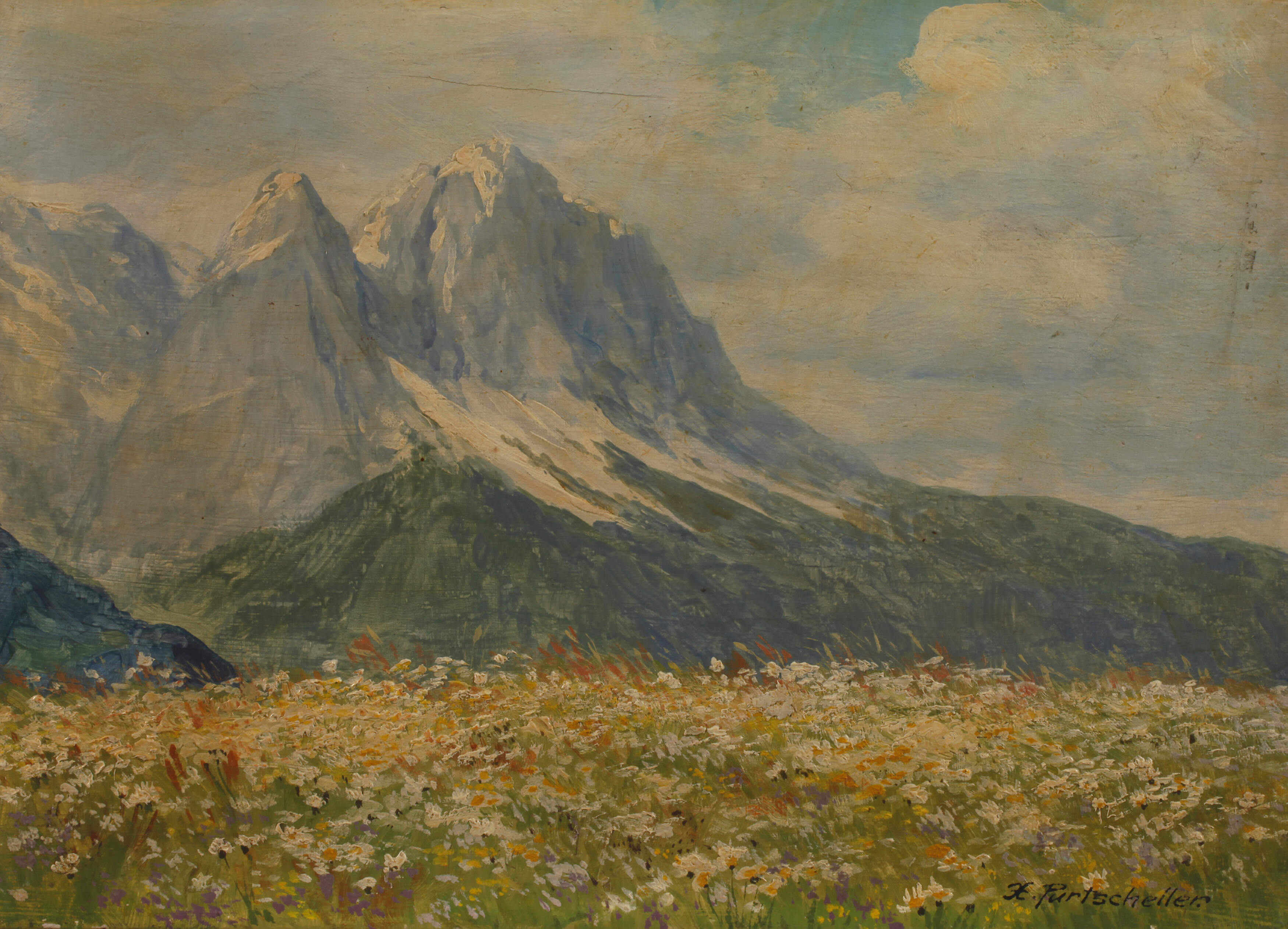 H. Purtscheller, Alpenlandschaft