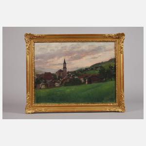 Emil Rau, Sommerabend am Dorfrand