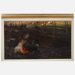 Prof. Rudolf Schramm-Zittau, "Hühnerhof"