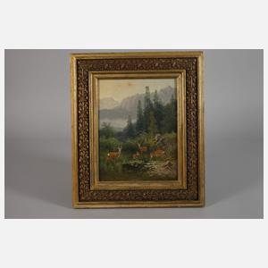 Ludwig Skell, Rotwild am See