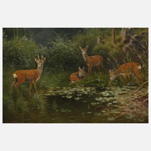 Ludwig Skell, Rotwild am See