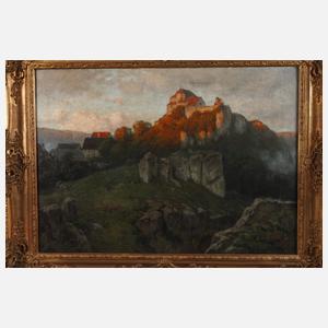 August Splitgerber, Burg im Abendlicht