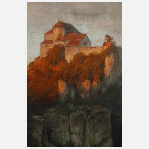 August Splitgerber, Burg im Abendlicht