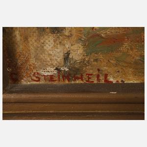 Carl Steinheil, Bauer mit Rindern bei der Feldarbeit