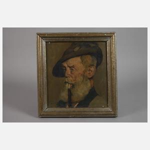 Joseph Uhl, Bayerischer Bauer mit Pfeife