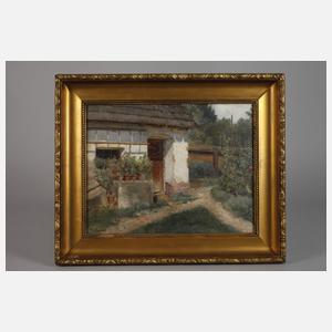 Paul Unbereit, Bauernhaus mit Garten