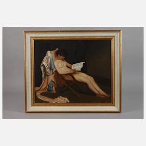 Wolters, Lesender Mädchenakt