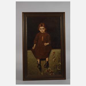 Mädchen auf der Mauer