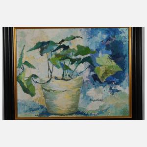 Expressiver Blumentopf