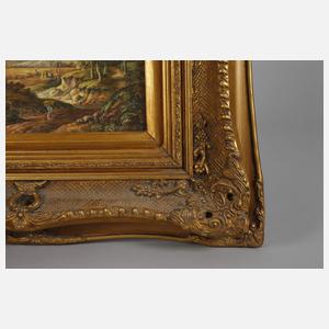 Zwei Goldstuckrahmen