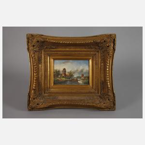 Zwei Goldstuckrahmen