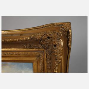 Zwei Goldstuckrahmen