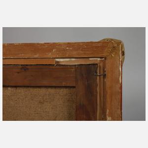 Zwei Goldstuckrahmen als Pendants