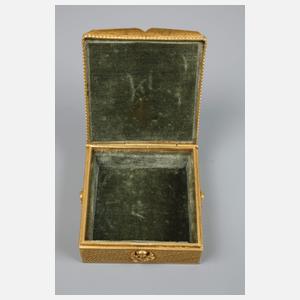 Pillendose mit Miniatur