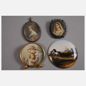 Konvolut Miniaturbildnisse