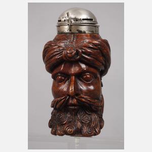 Beschnitzter Pfeifenkopf