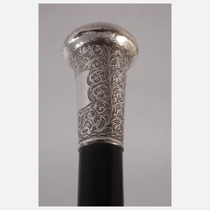 Spazierstock Silber