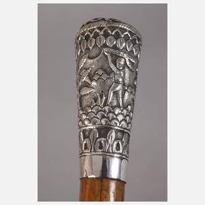 Spazierstock Silber
