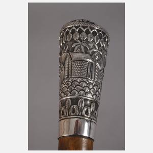 Spazierstock Silber
