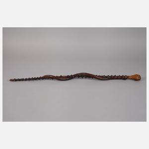 Geschnitzter Spazierstock