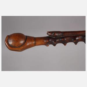Geschnitzter Spazierstock