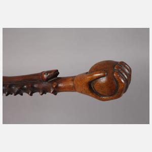 Geschnitzter Spazierstock