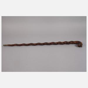 Geschnitzter Spazierstock