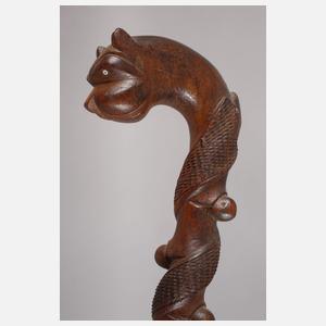 Geschnitzter Spazierstock