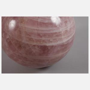 Große Rosenquarzkugel