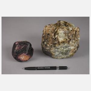 Zwei Granatkristalle