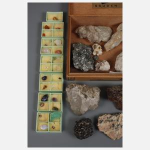 Kleine Mineraliensammlung
