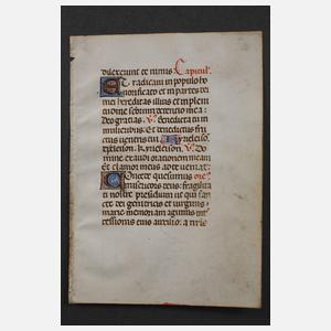 Zwei Stundenbuchblätter