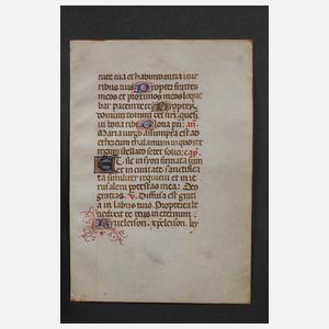 Zwei Stundenbuchblätter