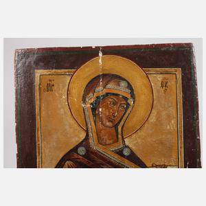 Ikone mit Gottesmutter aus einer Deesis