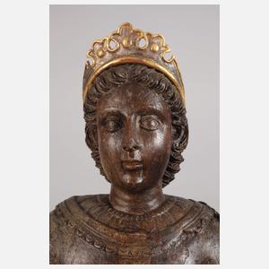 Geschnitzte Heiligenfigur