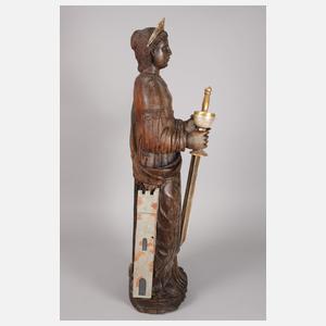 Geschnitzte Heiligenfigur