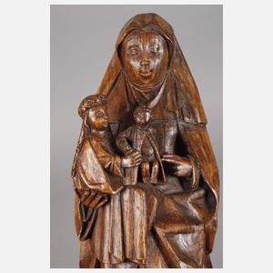 Geschnitzte Anna Selbdritt