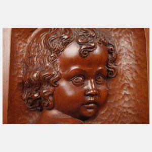 Reliefwandplatte Jugendstil