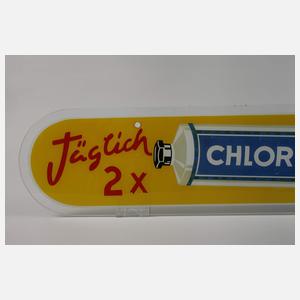 Werbeschild Chlorodont