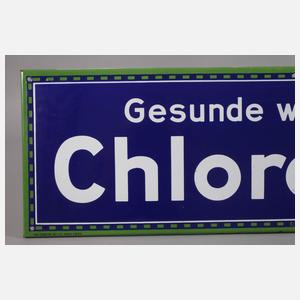 Emailleschild Chlorodont