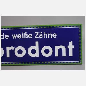 Emailleschild Chlorodont