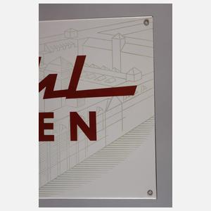 Emailleschild Diehl Uhren