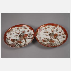 Paar Zierteller Satsuma