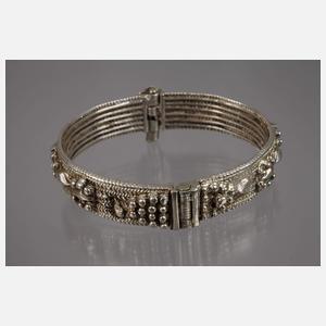 Vier Teile Silberschmuck