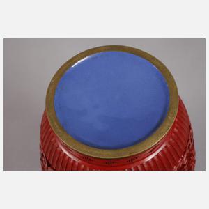 Paar Vasen Lackschnitzerei