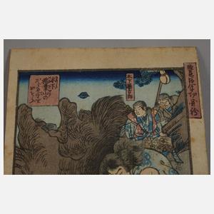 Zwei kleine Farbholzschnitte