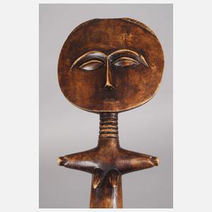 Zwei Fruchtbarkeitspuppen Akuaba