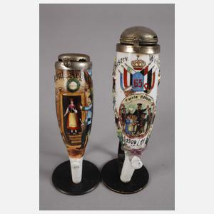 Zwei Reservistenpfeifenköpfe